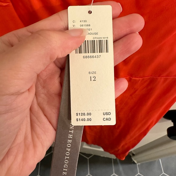 Mini orange/red dress from Anthropologie. - Picture 2 of 4